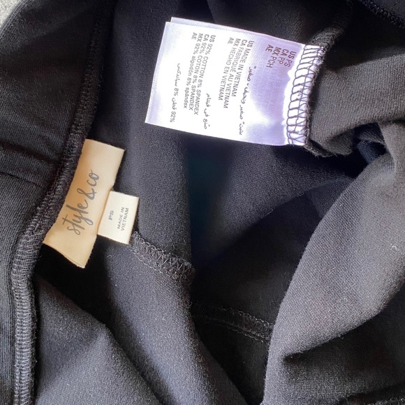 Petite Side Zip w Studs High Rise Skinny Leggings - Picture 6 of 6